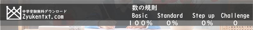 中学受験の数と規則を理解する事で受験算数の理解が増す。
              